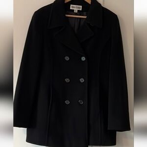 Marvin Richard's  sz small.  Black peacoat. Wool/ cashmere.